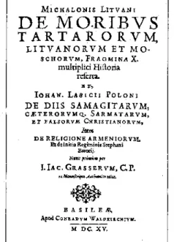 О нравах татар, литовцев и москвитян