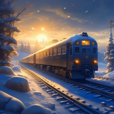 Поезд в Новый год