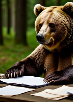 Медведь-руководитель. Басня