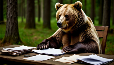 Медведь-руководитель. Басня