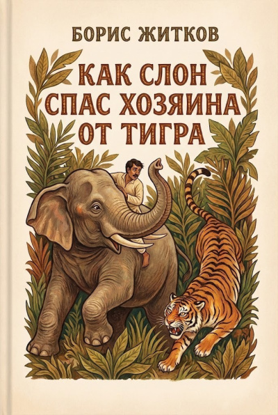 Как слон спас хозяина от тигра